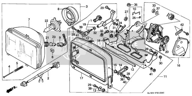 90161KJ9000, Nut, Special, 8mm, Honda, 0